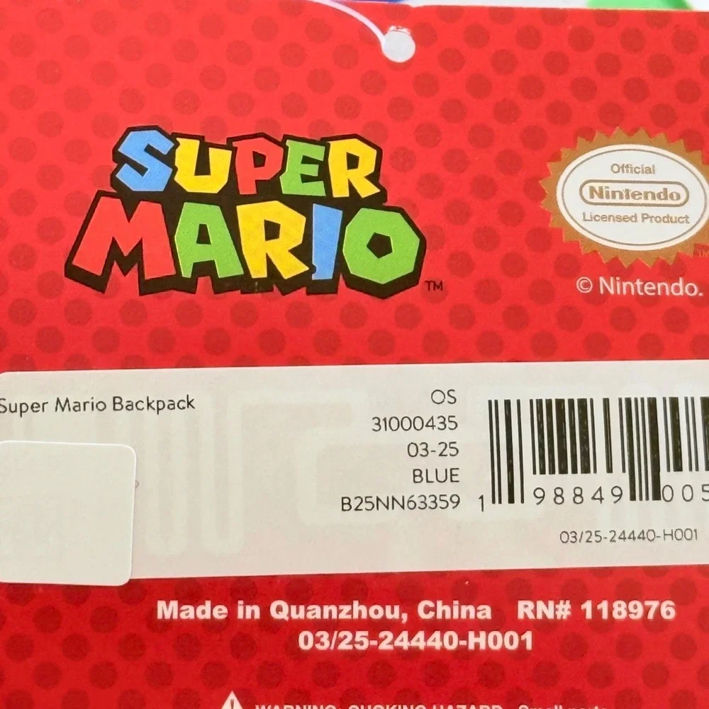 Super Mario Kids Adjustable Straps 17